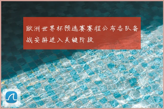 欧洲世界杯预选赛赛程公布各队备战安排进入关键阶段